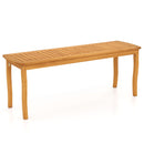 Acacia Wood Outdoor 48" Long Patio Dining Bench