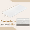 47‚Äù x 24‚Äù Universal Tabletop for Standard and Standing Desk Frame by LJGDeals