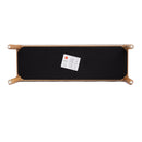 Farmhouse Wooden Storage Bench with Soft Cushion – Turned Spindle Legs