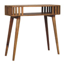 Slatted Console - Light Brown by Unique Piece Furniture