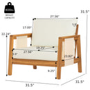 4-Pieces Sofa Set with Cushions Outdoor Loveseat & Coffee Table Set by HouseOfZazla