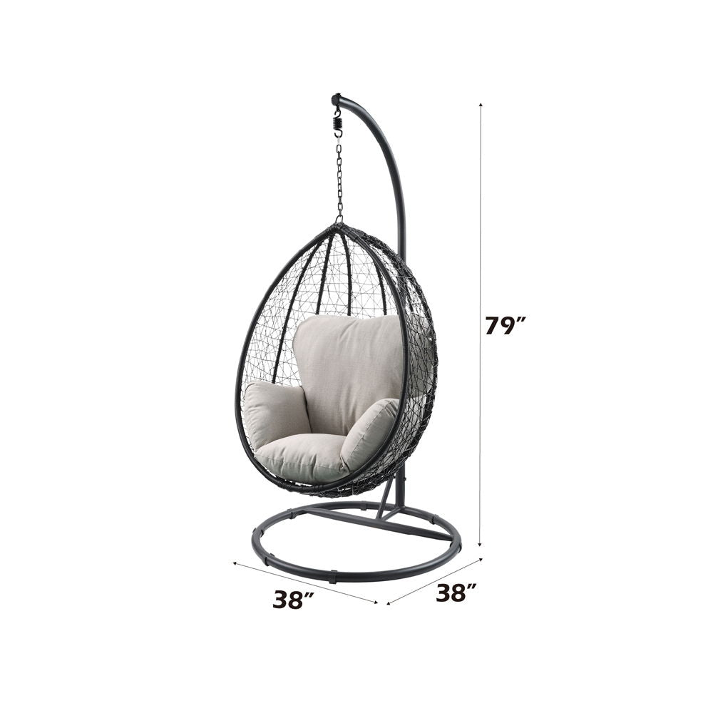 Simona - Patio Swing Chair with Stand, photo 4 of 12