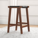 James - Mid-Century Modern Genuine Counter Stool by HouseOfZazla
