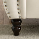Chesterfield Sofa With Rolled Arms And Nailhead Trim by HouseOfZazla
