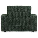 Oversized Chaise Lounge Indoor Rabbit Fur Sofa Bed With Storage Ottoman And Armrests Cup Holders With Deep Seat by HouseOfZazla