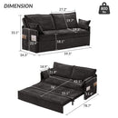 Pull Out Sofa Bed, Convertible Sleeper Sofa Couch, Side Storage, And USB / C - Type Charging Ports Chair by Unique Piece Furniture