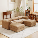 Contemporary Elegant Sofa With Storage And Ottoman by HouseOfZazla