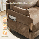 Mid Century Modern Foldable Sofa Bed, 3 In 1 Convertible Sleeper With 3 Pillows by HouseOfZazla