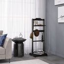 Accent Portable Garment Rack, Clothes Valet Stand With Storage Organizer by HouseOfZazla