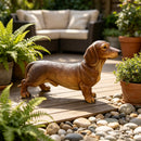 26'' Brown Dachshund Statue