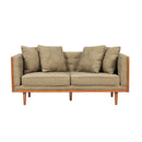 Retro Modern Loveseat With Button Tufted Upholstery by HouseOfZazla