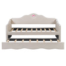 Walker Edison | Twin Upholstered Daybed with Trundle