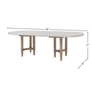 Triad - Double Pedestal Dining Table With Leaf - Sand by HouseOfZazla