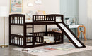 Low Bunk Bed With Slide, Fence And Ladder by HouseOfZazla