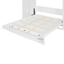 Murphy Wall Bed With Shelves, Wardrobe And LED Lights by HouseOfZazla