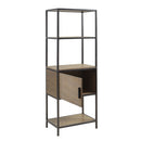 Darley - 3 Shelf Bookcase With Storage Cabinet - Gray by HouseOfZazla