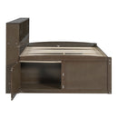 Daybed With 2 Bedside Cabinets, Upper Shelves And 4 Drawers
