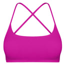Women Cross Back Sport Bras Padded StrappyÊCrop Open Back Low Impact Bras SexyÊFitnessÊTank Tops with Removable Pads Thin Straps for Gym Yoga Workout