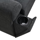 U Shaped Sectional Sofa 6 Seat Couch Set With Oversized Ottoman, Hidden Armrest Storage And Cup Holders USB Charging Ports Wide Seat Sofa by HouseOfZazla