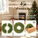36-Inch Pre-Lit Crestwood Spruce Artificial Christmas Wreath