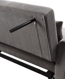 Justine - Convertible Sleeper Loveseat - Brown by HouseOfZazla