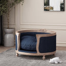 Upholstered Pet Bed, Fabric Dog Bed by HouseOfZazla