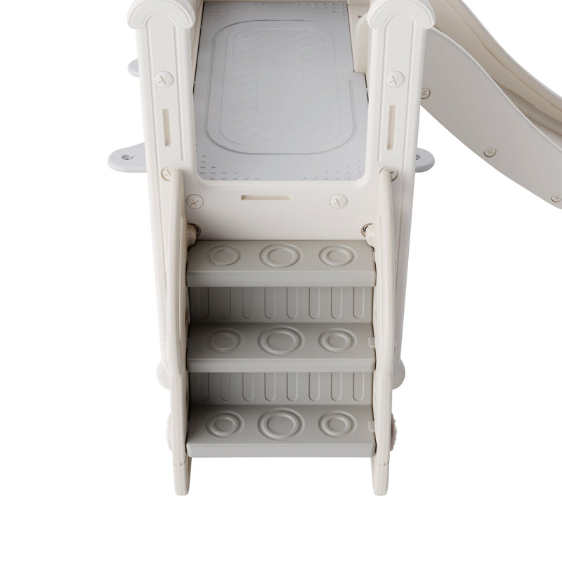 5 in 1 T oddler Slide and Swing Set, Kids Playground Climber Slide Playset with Drawing Whiteboard, Freestanding Combination for Babies