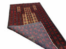 3 X 3.5 New Vintage Handmade Wool Rug Tribal Turkoman Balouch Red Prayer Rug