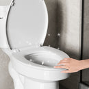 Gloss 2 Piece Toilet With 1.28 Gpf Tornado Flush, Rimless Bowl, Soft Closing Seat - Gloss White by HouseOfZazla