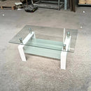 Tempered Glass Table With Storage by Unique Piece Furniture