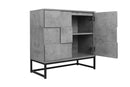 2 Door Cabinet, for bedroom, cement grey, for living room, bed room