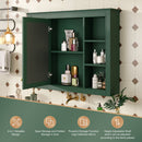 Wall Mounted Medicine Cabinet With Mirror, Storage Cabinet Featuring 6 Open Shelves And Adjustable Interior by HouseOfZazla