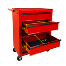 Rolling Metal Tool Chest with 5 Drawers, 20" Steel Cabinet - Red by HouseOfZazla
