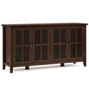 Artisan - Handcrafted Wide 4 Door Storage Cabinet by HouseOfZazla