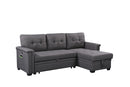 Ashlyn - Reversible Sleeper Sectional Sofa With Storage Chaise, USB Charging Ports And Pocket by Unique Piece Furniture