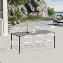 Folding Chairs, Stackable & Waterproof (Set of 4) - White by HouseOfZazla