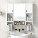 Wall Mounted Bathroom Storage Cabinet With Mirror, Medicine Cabinet With Towel Bar by HouseOfZazla