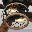 48" Antwerp Farmhouse Flush Mount Reversible Ceiling Fan with Lighting and Remote Control