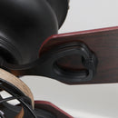 48" Antwerp Farmhouse Flush Mount Reversible Ceiling Fan with Lighting and Remote Control