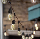 48 Ft Plug-In LED Outdoor String Lights Waterproof- Hanging, Dimmable 2W Vintage Edison Bulbs