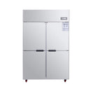 48-Inch Commercial 33 Cu.Ft Stainless Steel Reach-In Refrigerator With Four Split Doors (SAK83046) by SAKSBY WHOLESALE