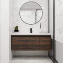 Nuvia Floating Bathroom Vanity With Resin Sink Soft Close Doors (SAK82560)