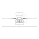 48" Thurber Industrial Satin Nickel Flush Mount Reversible Ceiling Fan with Lighting and Remote Control