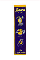 Los Angeles Lakers NBA Heritage Banner by Dynasty Sports & Framing