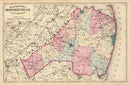 Vintage Map of Monmouth County, New Jersey 1872