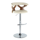 Gardenia - Mid Century Modern Adjustable Barstool With Swivel With Rounded T Footrest (Set of 2) by HouseOfZazla