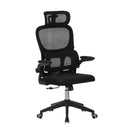 High Back Ergonomic Swivel Rolling Office Chair With Tilt Function, 3D Headrest, Lumbar Support - Black by HouseOfZazla
