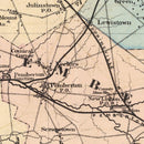 Vintage Map of Burlington County, New Jersey 1872