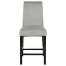 Stanton Velvet Upholstered Counter Chair Grey (Set of 2)