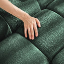 Modern Sofa & Pillows, Textured Cover, High Rebound Cushions by HouseOfZazla